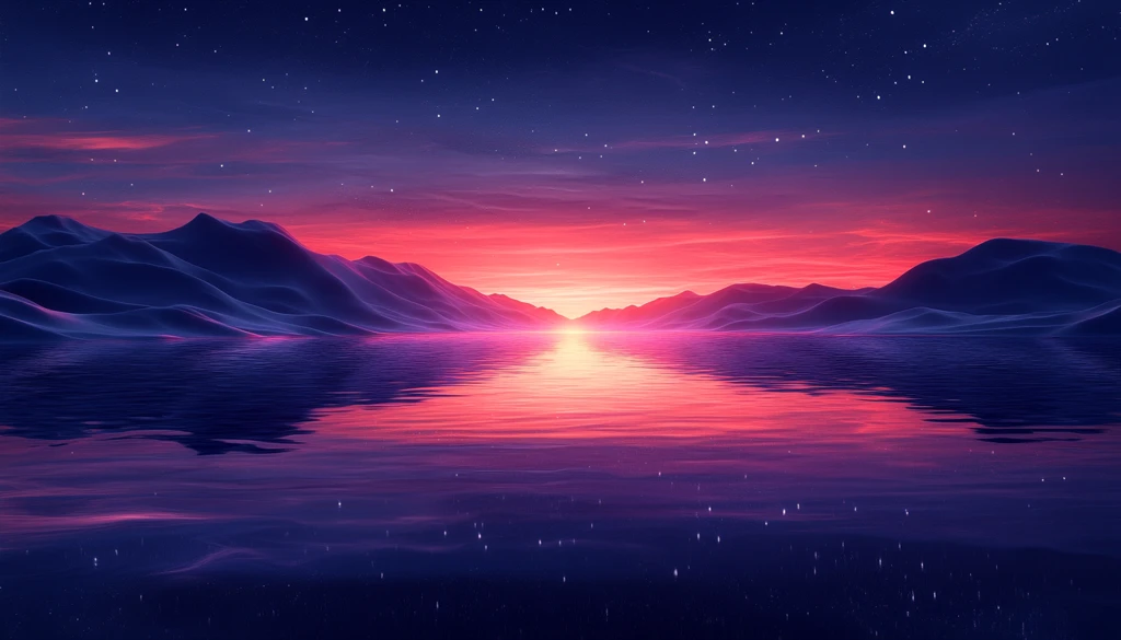 无尽沙丘日暮时