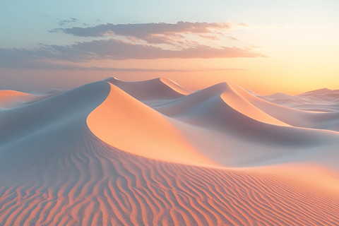 柔沙轻影映晴空