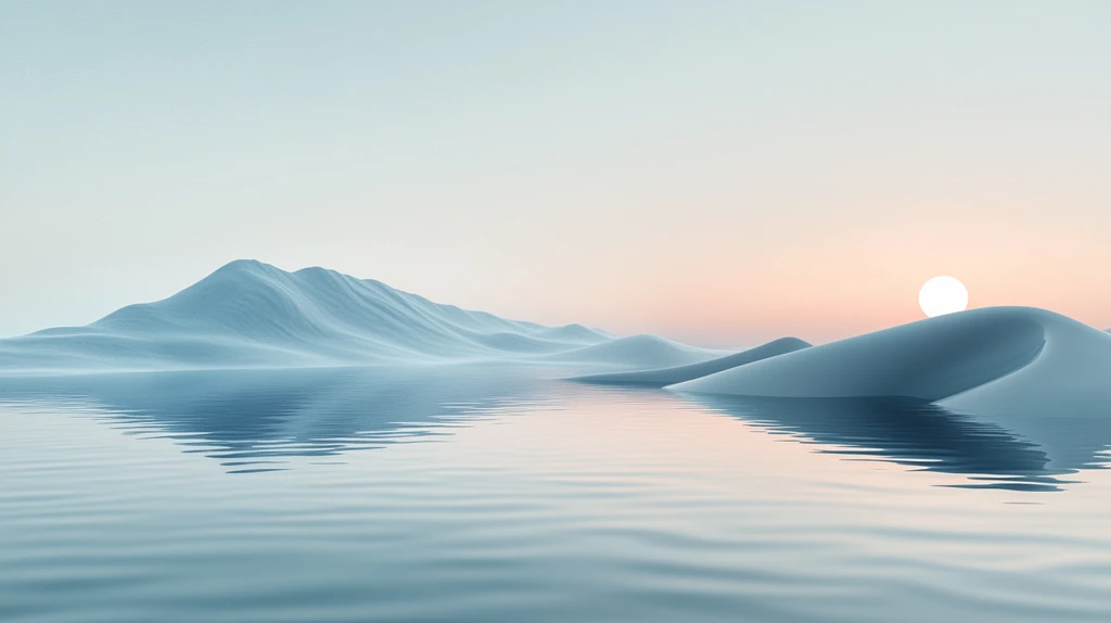 渐变水面曲线图