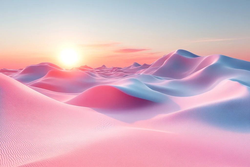 浅色沙丘与白昼