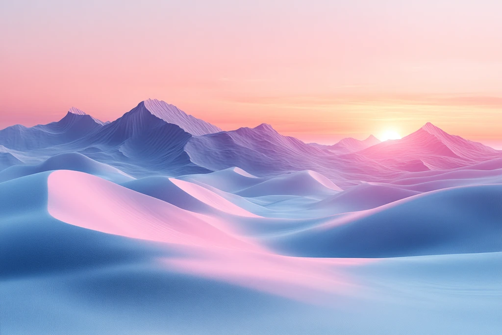 浅色沙丘与白昼