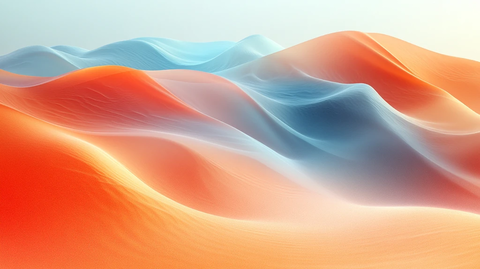 橙蓝渐变沙丘