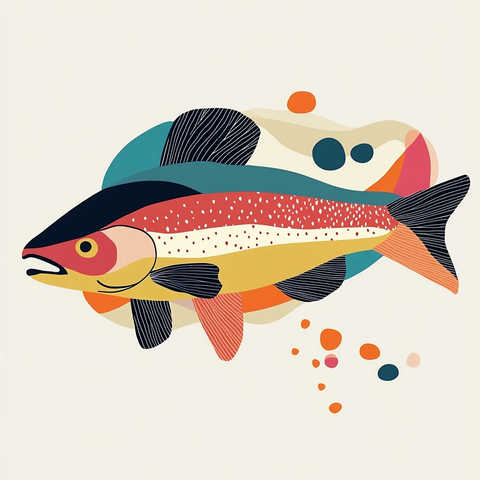 鲑鱼图形设计