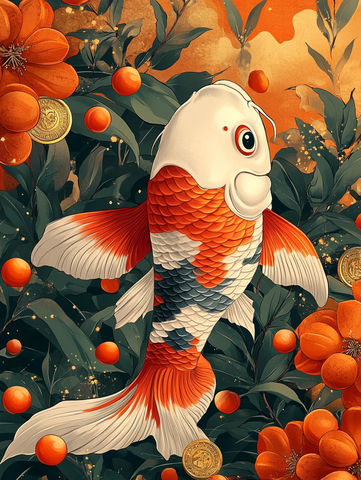 红色信封金鱼装饰