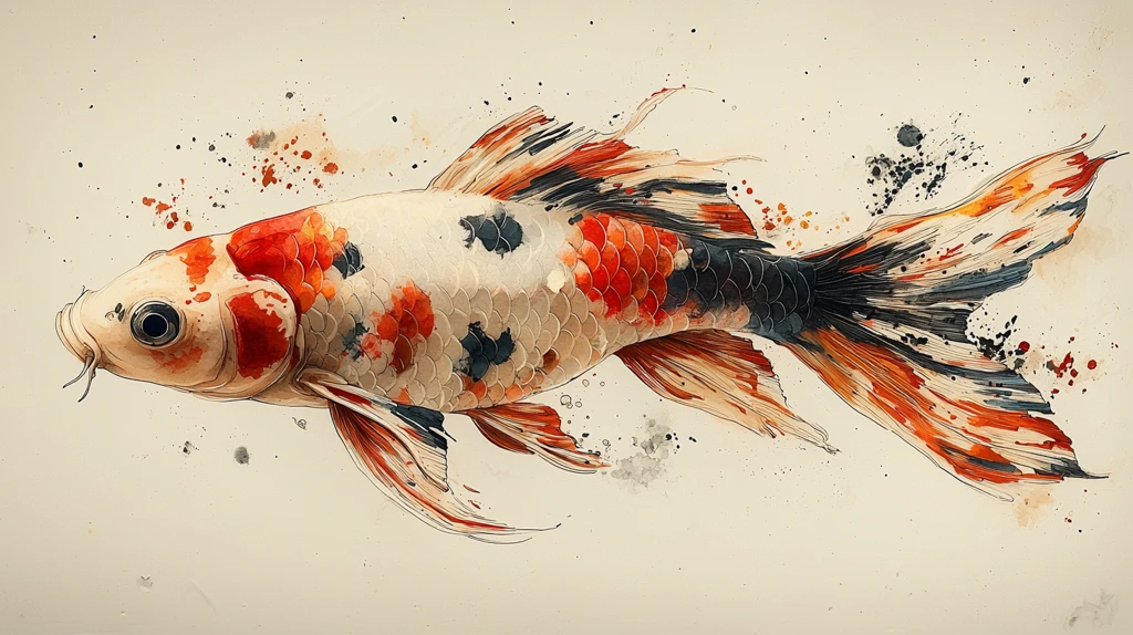神秘锦鲤侧视图