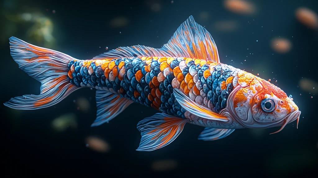神秘锦鲤侧视图