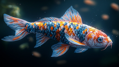 神秘锦鲤侧视图