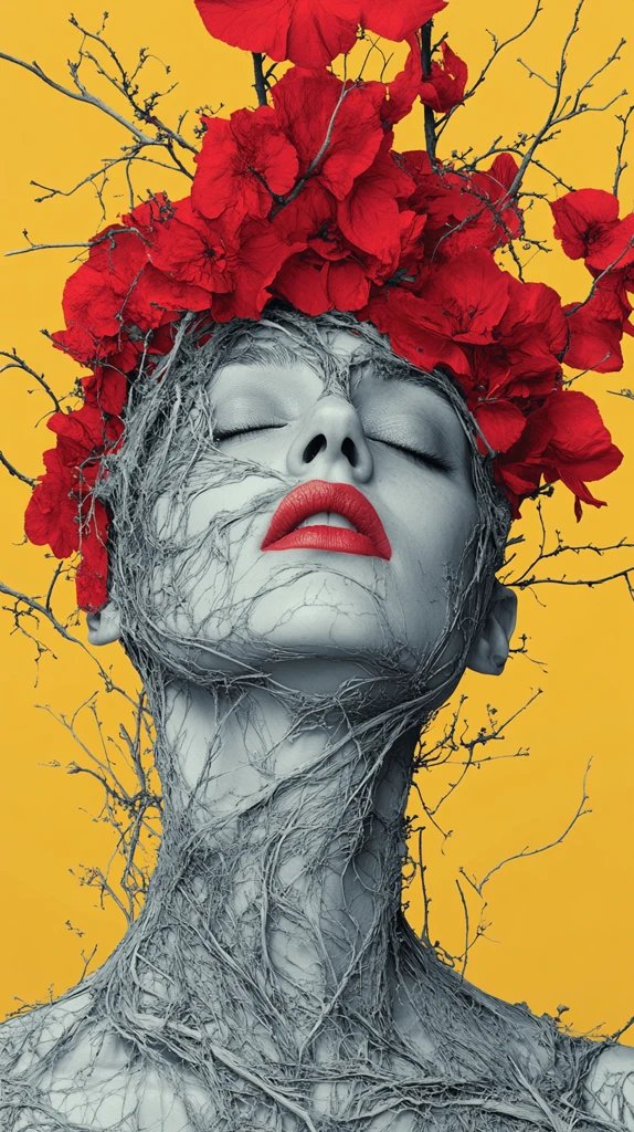 四色侧光奇异图案