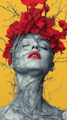 四色侧光奇异图案