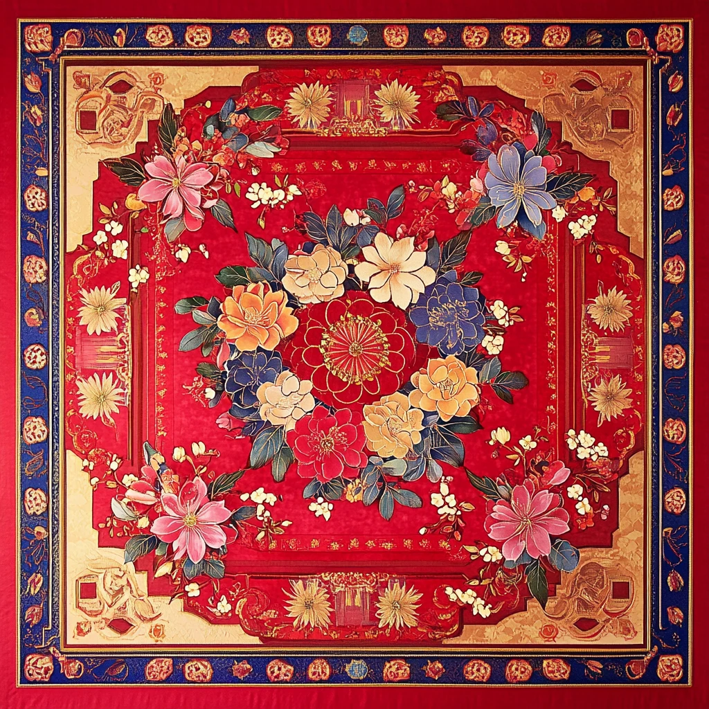 新春佳节对联图案