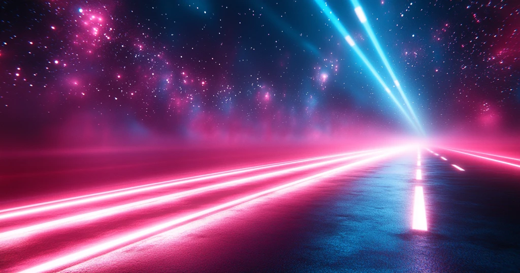 紫背景蓝粉光