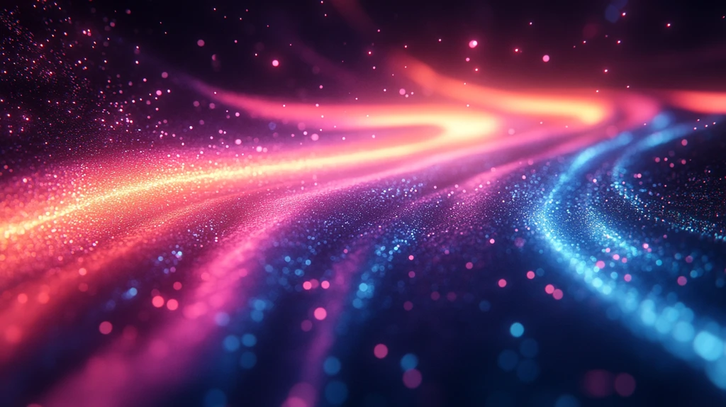 霓虹线条穿过背景