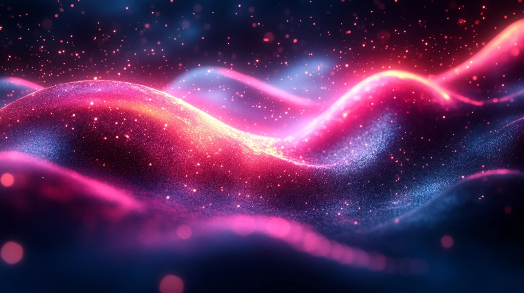 霓虹线条穿过背景