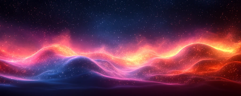 霓虹波浪流动背景