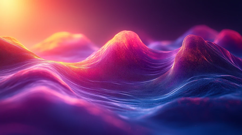 紫色渐变暗波纹