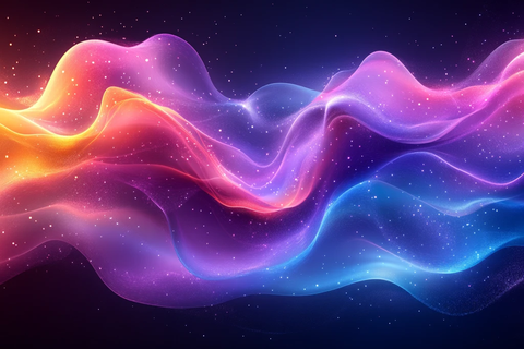 紫蓝渐变能量波纹