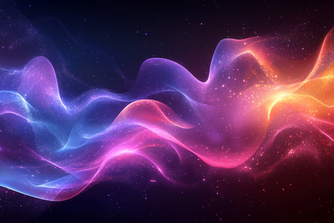 紫蓝渐变能量波纹