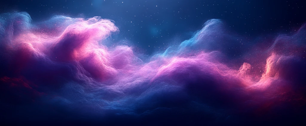 深蓝紫发丝映像