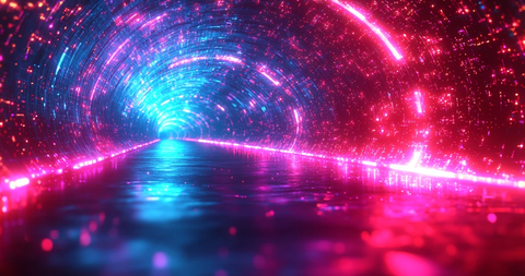 光纤数据流动效果