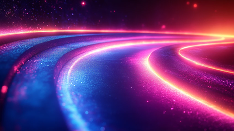 蓝紫粉光线条背景