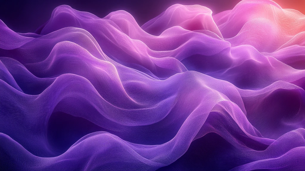 紫色波浪流动图