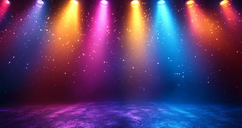 彩色灯光舞台效果