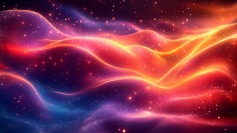 多彩发光线条设计