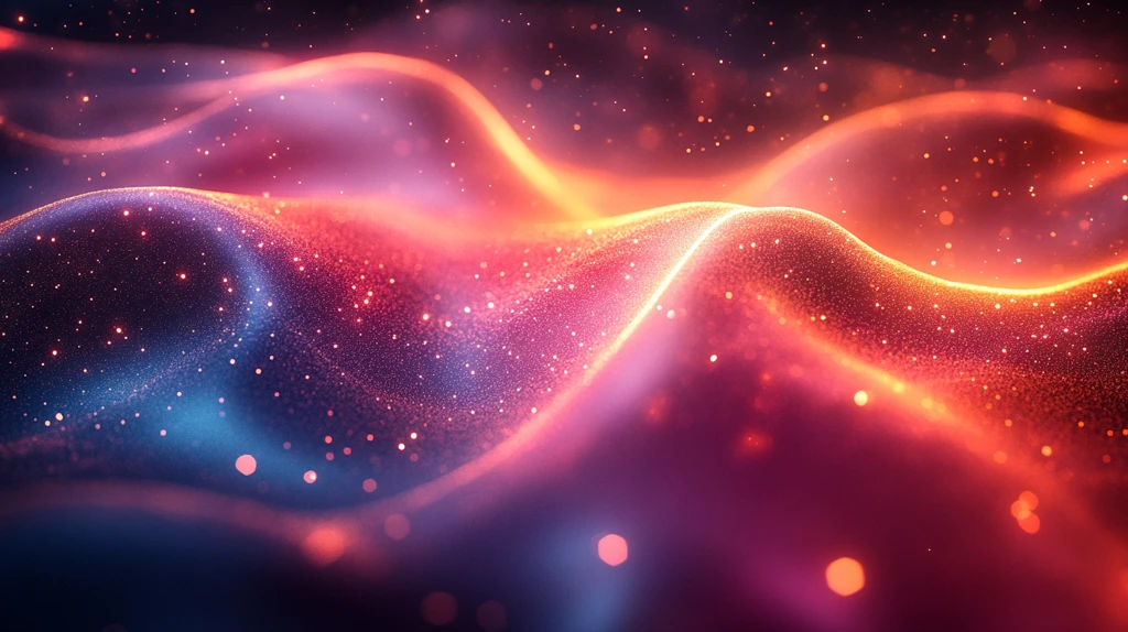 多彩发光线条设计