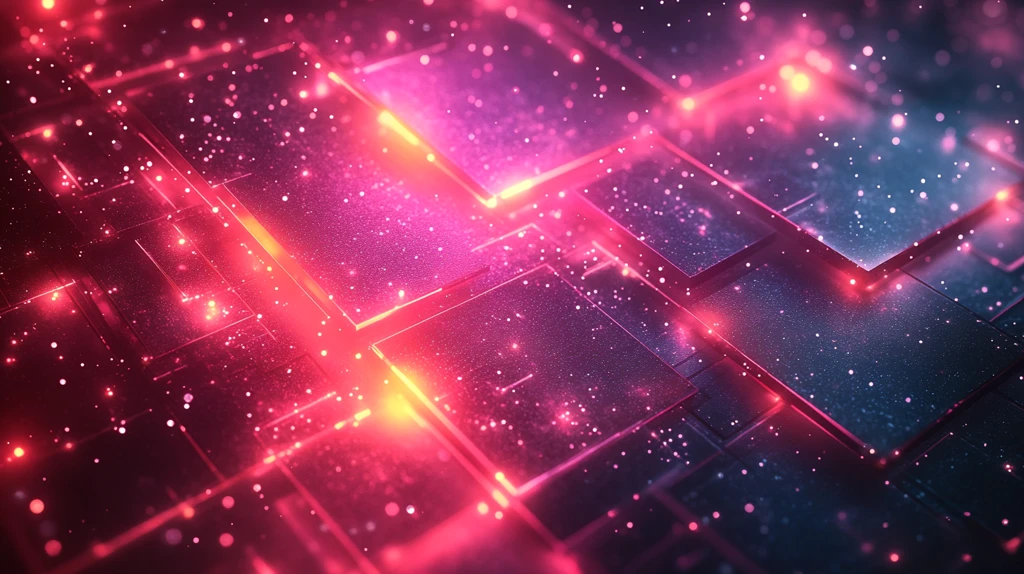 多彩发光线条设计