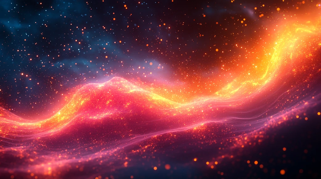 多彩发光线条设计