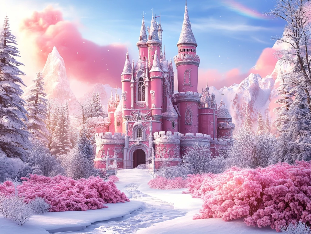 梦幻粉红色城堡