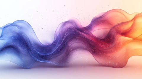 蓝紫波浪线矢量图