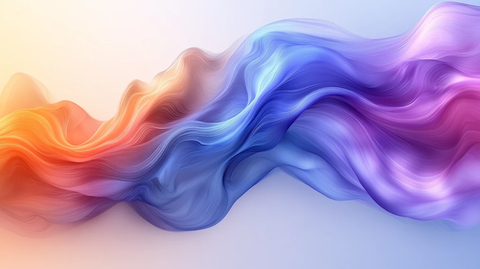 蓝紫波浪线矢量图