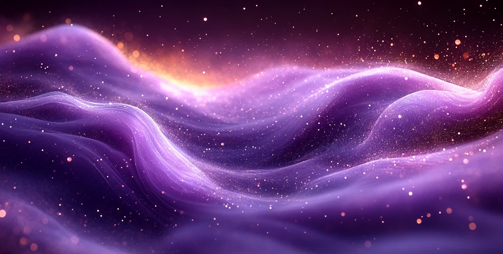 紫色波浪光影背景