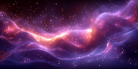 紫色波浪光影背景