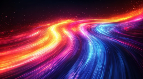 彩光流线背景