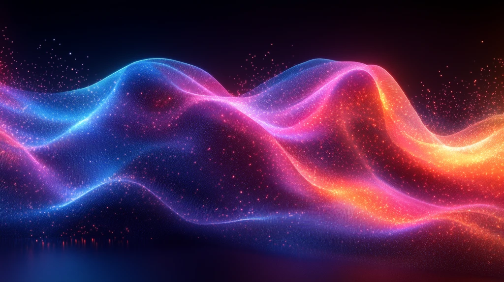 霓虹线条声波设计