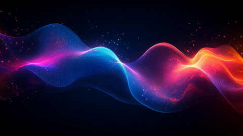 霓虹线条声波设计