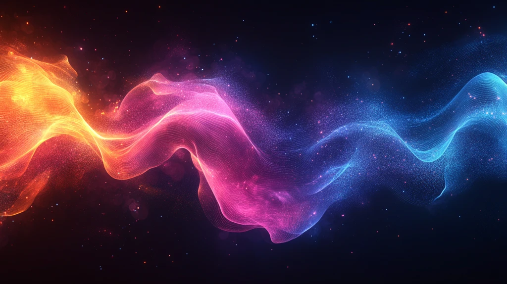 霓虹线条声波设计