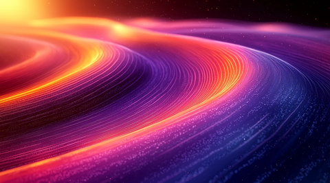 紫色橙色曲线图案