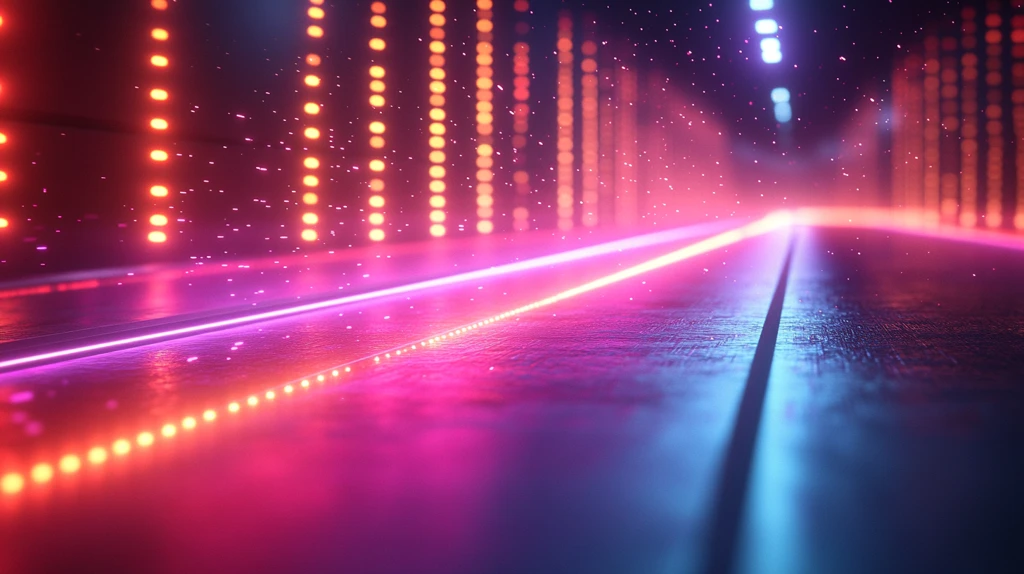 红蓝光带金属背景