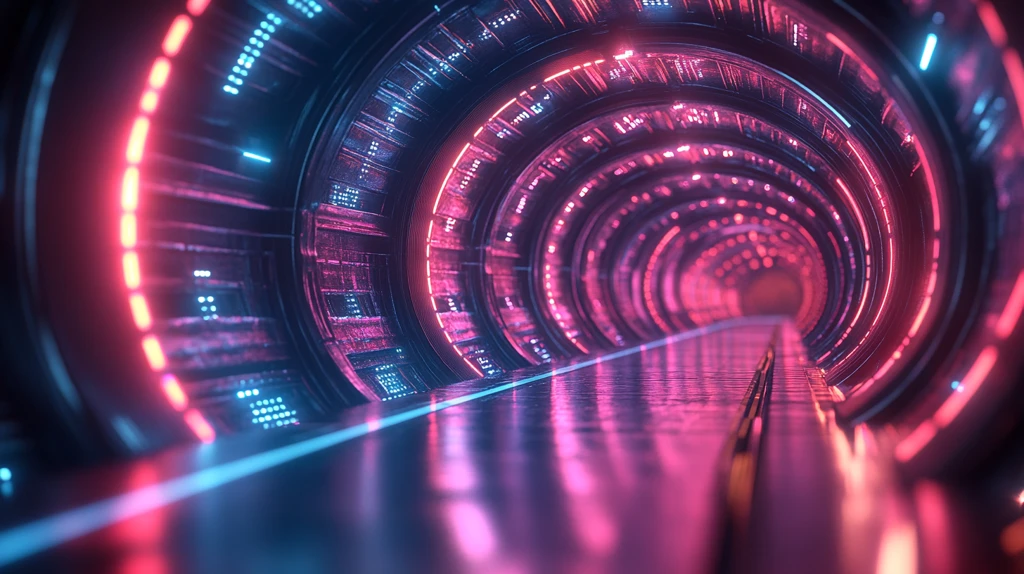 红蓝光带金属背景