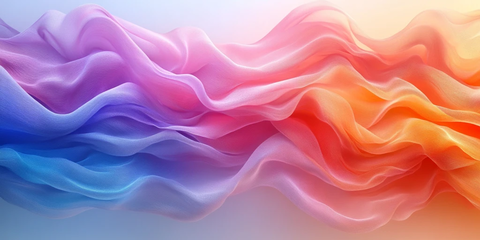 彩色波浪背景图
