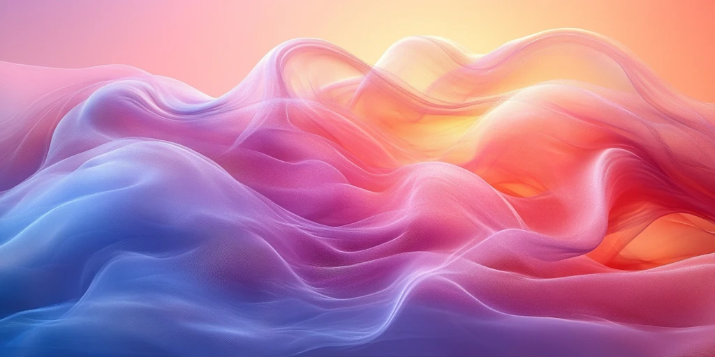 彩色波浪背景图