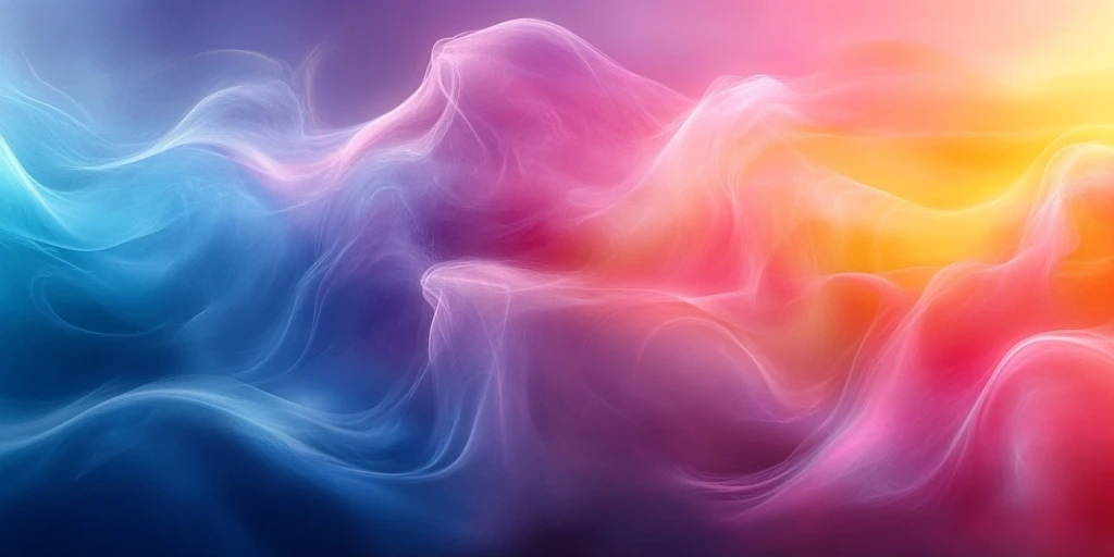 粉蓝黄渐变背景