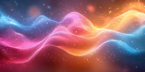 粉蓝黄渐变背景