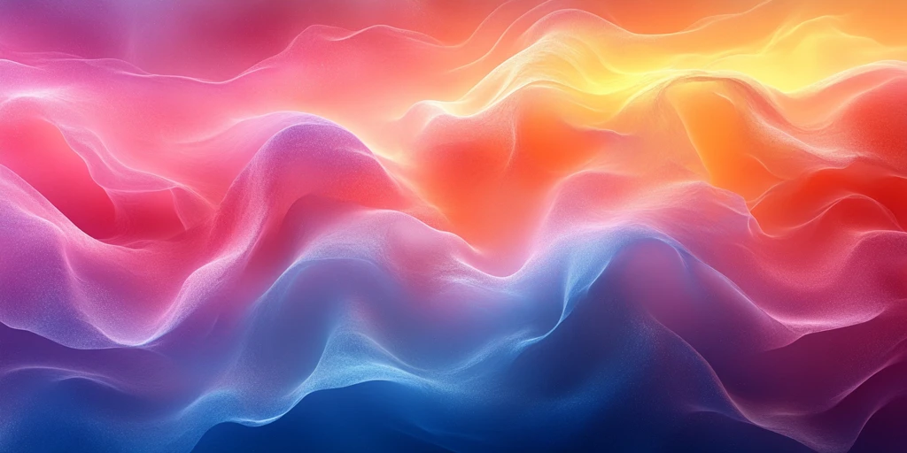 粉蓝黄渐变背景