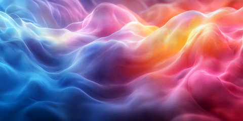 粉蓝黄渐变背景