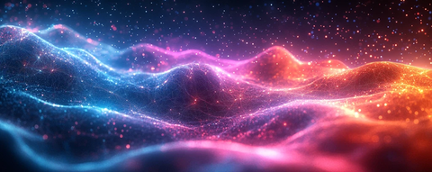 深蓝紫渐变数据网络