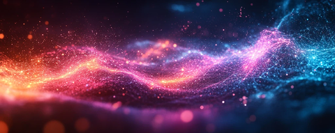 深蓝紫渐变数据网络